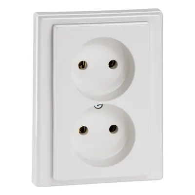 Schneider Electric - 214619 - Double socket-outlet with increased prot - 1