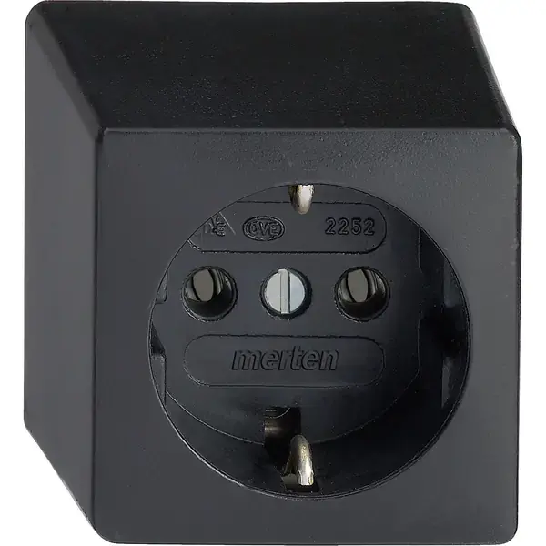 Schneider Electric - 225251 - SCHUKO rubber socket-outlet, surface-mou - 1