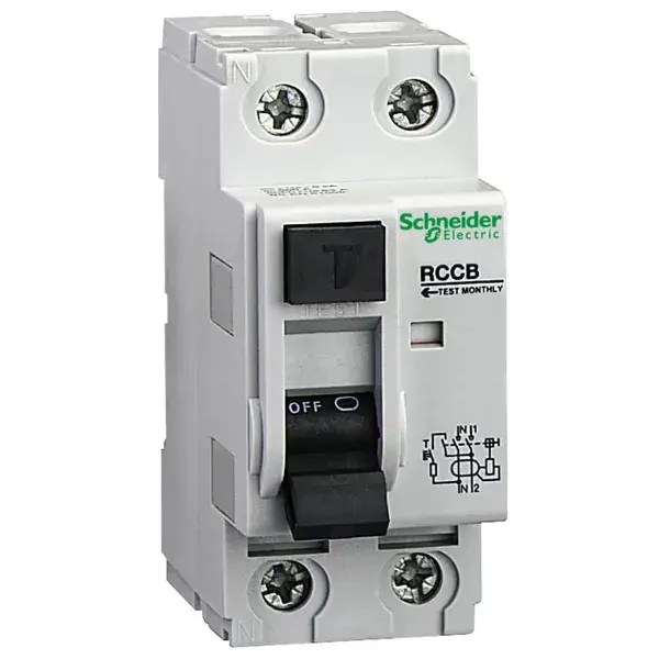 Schneider Electric - 23103 - RCCB 2P 100A 300MA BSEN 61008 - 1