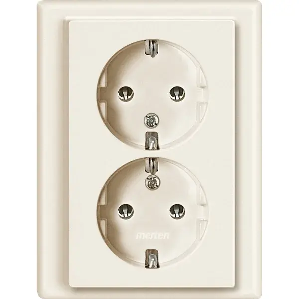 Schneider Electric - 231144 - SCHUKO double socket-outlet - 1