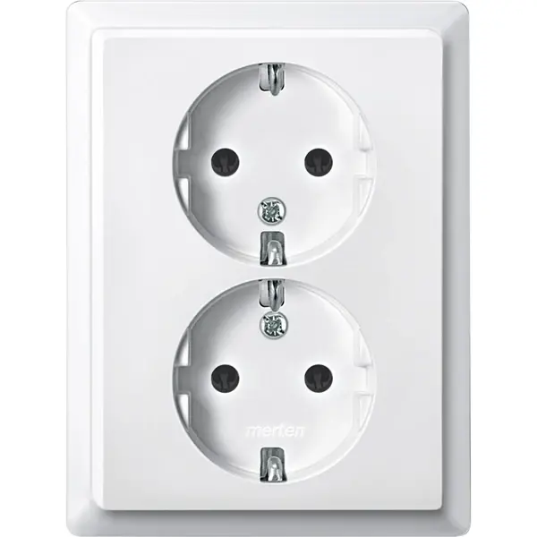 Schneider Electric - 232119 - SCHUKO double socket-outlet - 1