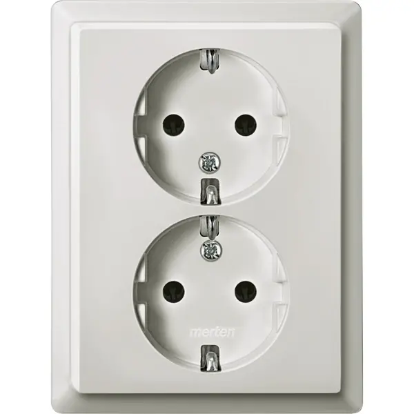 Schneider Electric - 232129 - SCHUKO double socket-outlet - 1