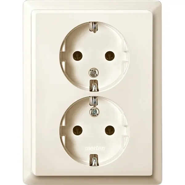 Schneider Electric - 232144 - SCHUKO double socket-outlet - 1