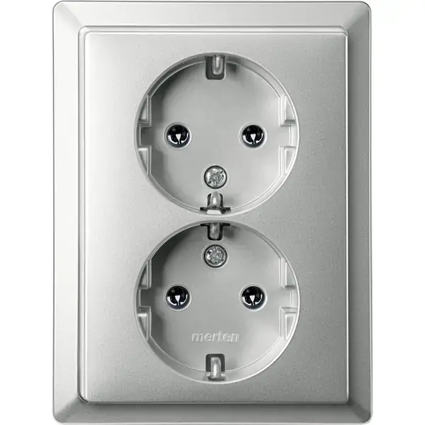 Schneider Electric - 232146 - SCHUKO double socket-outlet - 1