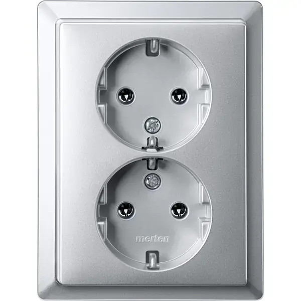 Schneider Electric - 232160 - SCHUKO double socket-outlet - 1