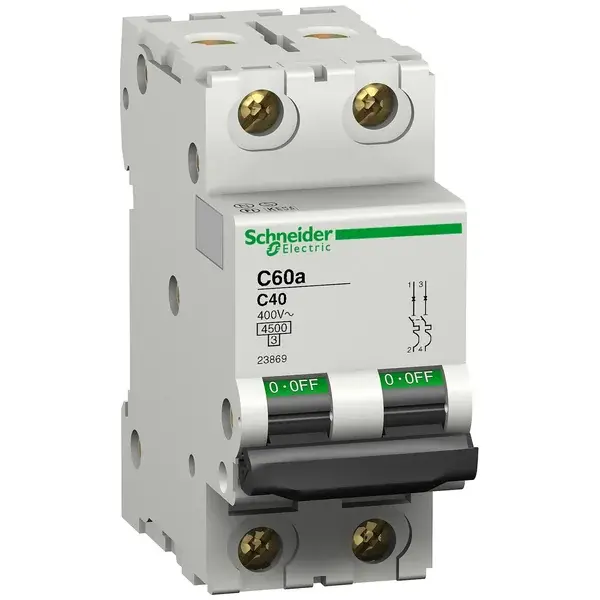 Schneider Electric - 23810 - C60A 2P 6A C - 1
