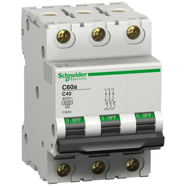 Schneider Electric - 23823 - C60A 3P 6A C - 1