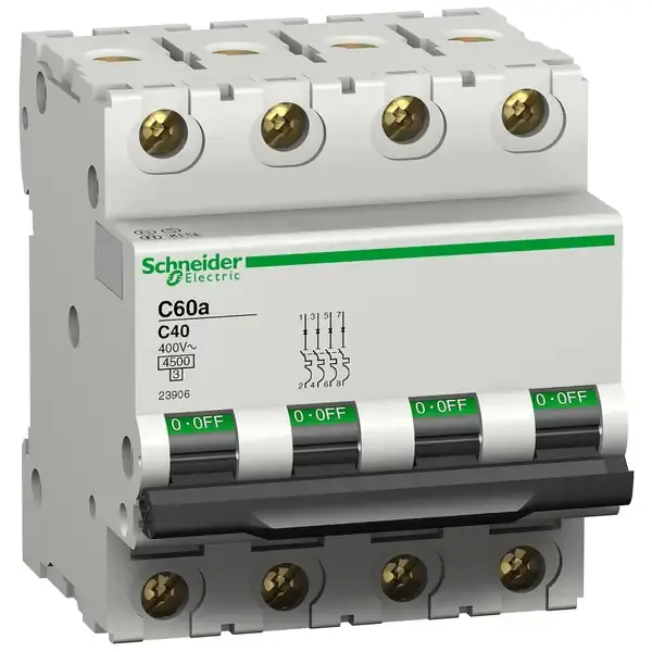 Schneider Electric - 23836 - C60A 4P 6A C - 1
