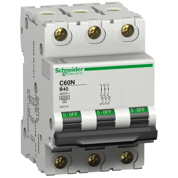 Schneider Electric - 24086 - C60N 3P 3A B - 1