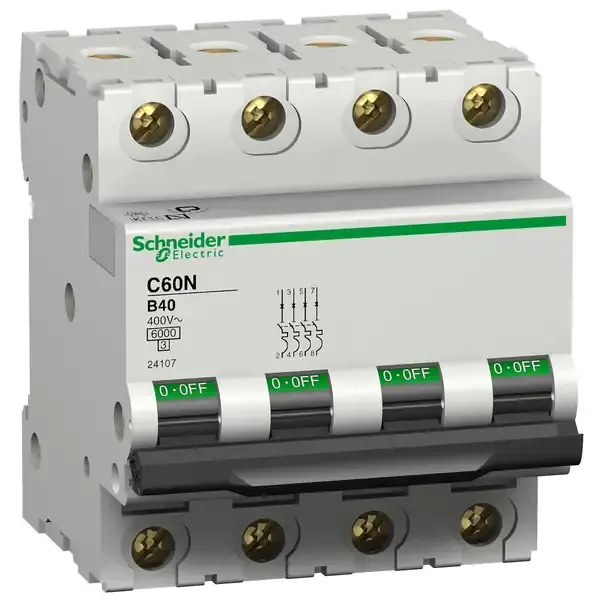 Schneider Electric - 24107 - C60N 4P 40A B - 1