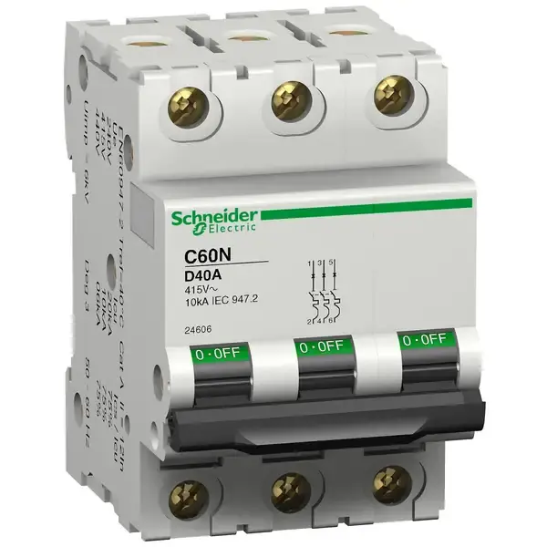 Schneider Electric - 24671 - C60N 3P 6A D - 1