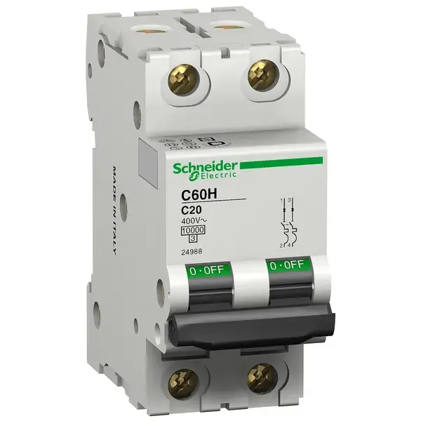 Schneider Electric - 24993 - C60H 2P 63A C - 1
