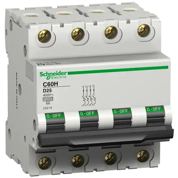 Schneider Electric - 25223 - C60H 4P 63A D - 1