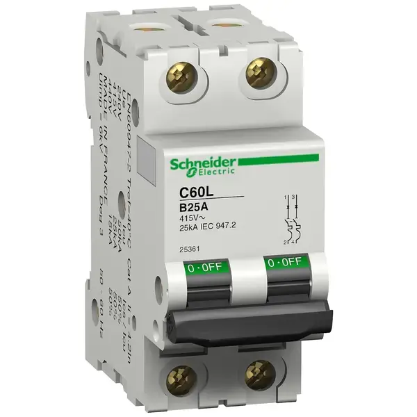 Schneider Electric - 25362 - C60L 2P 32A B - 1