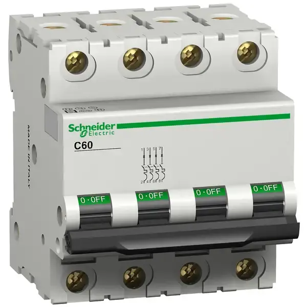 Schneider Electric - 25447 - C60L 4P 4A C - 1