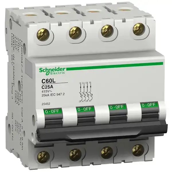 Schneider Electric - 25455 - C60L 4P 50A C - 1