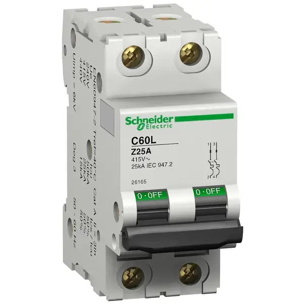 Schneider Electric - 26161 - C60L 2P 10A Z - 1