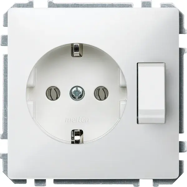 Schneider Electric - 272419 - SCHUKO socket-outlet insert with two-way - 1