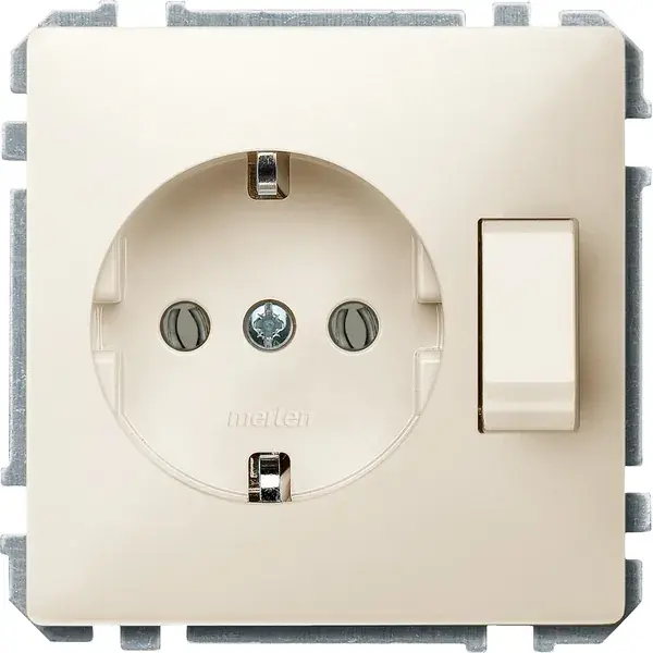 Schneider Electric - 272444 - SCHUKO socket-outlet insert with two-way - 1