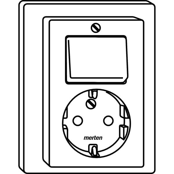 Schneider Electric - 278319 - Combination SCHUKO socket-outlet/two-way - 1