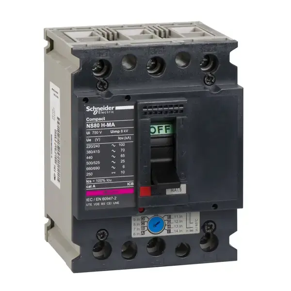 Schneider Electric - 28106 - NS80H MA1,5 3P3T - 1