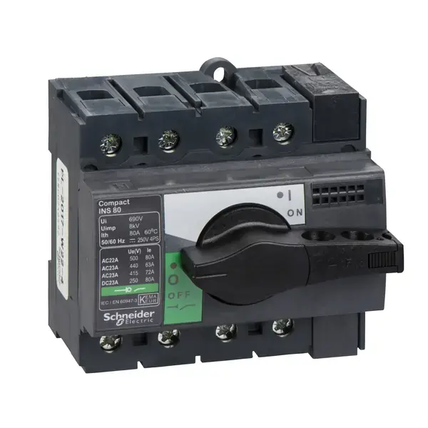 Schneider Electric - 28905 - INS80 4P 80A - SWITCH DISCONNECTOR - 1