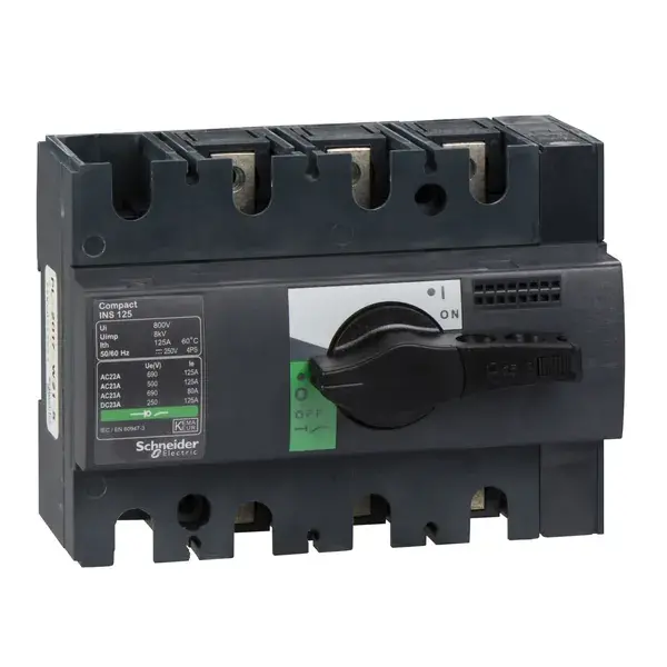 Schneider Electric - 28910 - INS125 3P 125A - SWITCH DISCONNECTOR - 1
