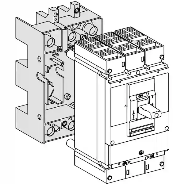 Schneider Electric - 32562 - 2 SHORT TERMINAL SHIELDS 3P - 1