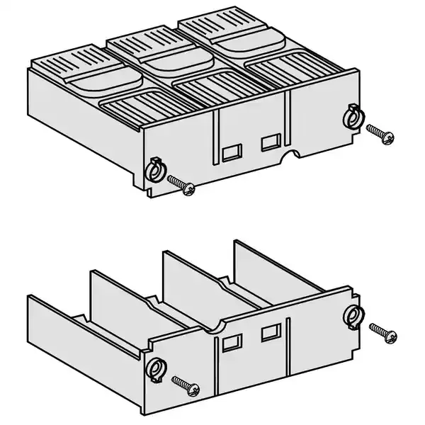 Schneider Electric - 32564 - 2 LONG TERMINAL SHIELDS 3P - 1
