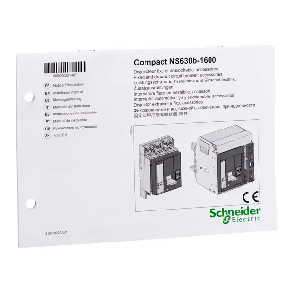 Schneider Electric - 33148 - OWNER MANUAL FOR NS 630/1600 - 1