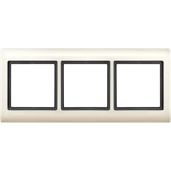 Schneider Electric - 400344 - AQUADESIGN frame, 3-gang - 1
