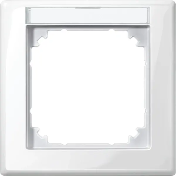 Schneider Electric - 470119 - M-SMART frame, 1-gang with labelling bra - 1