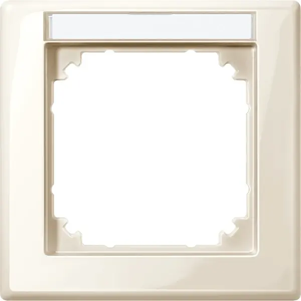 Schneider Electric - 470144 - M-SMART frame, 1-gang with labelling bra - 1