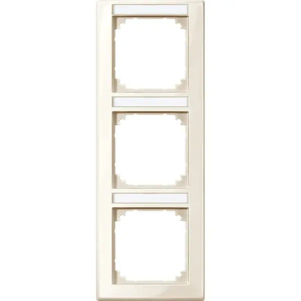 Schneider Electric - 470344 - M-SMART frame, 3-gang with labelling bra - 1