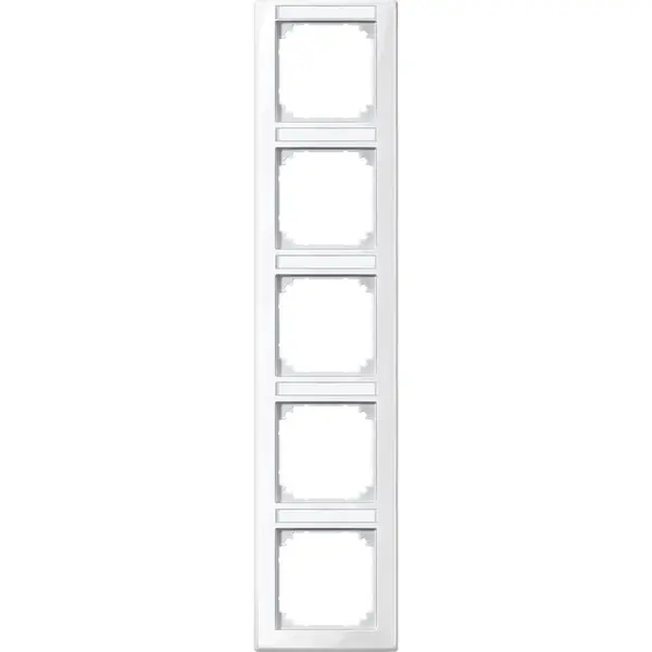 Schneider Electric - 470519 - M-SMART frame, 5-gang with labelling bra - 1