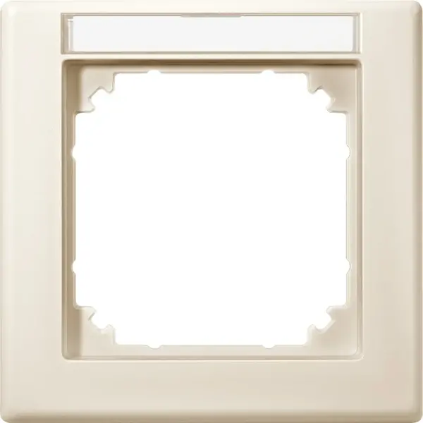 Schneider Electric - 474144 - M-SMART frame, 1-gang with labelling bra - 1