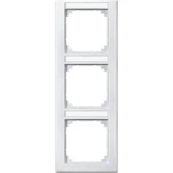 Schneider Electric - 474319 - M-SMART frame, 3-gang with labelling bra - 1