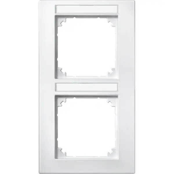 Schneider Electric - 476219 - M-PLAN frame, 2-gang with labelling opti - 1
