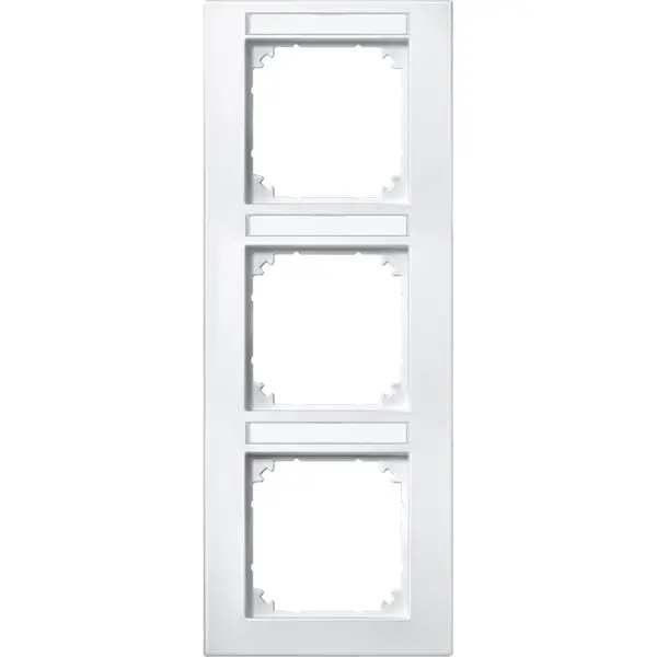 Schneider Electric - 476319 - M-PLAN frame, 3-gang for labelling, vert - 1
