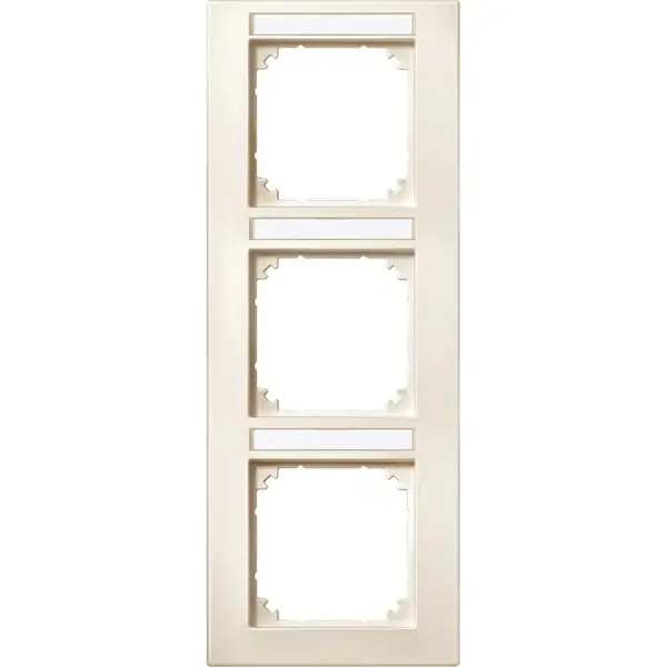 Schneider Electric - 476344 - M-PLAN frame, 3-gang for labelling, vert - 1
