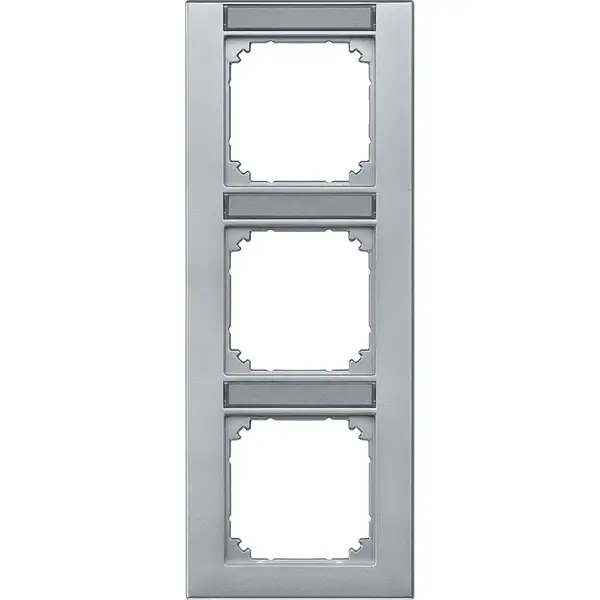 Schneider Electric - 476360 - M-PLAN frame, 3-gang for labelling, vert - 1