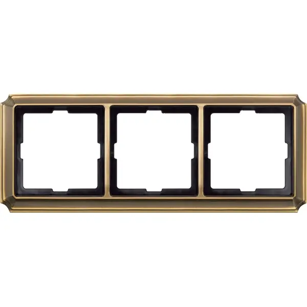 Schneider Electric - 483343 - ANTIK frame, 3-gang - 1