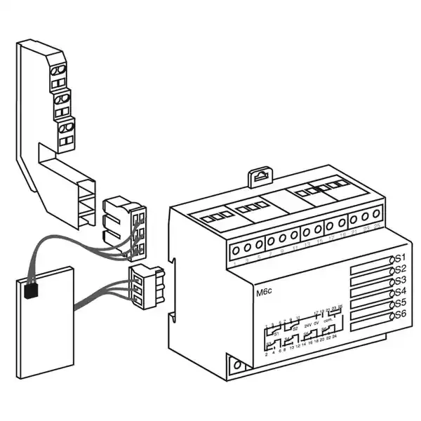 Schneider Electric - 48383 - M6C PROGRAMMABLES CONTACTS FOR - 1