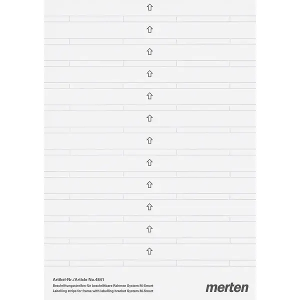 Schneider Electric - 484100 - Labelling strips for M-SMART frame with - 1