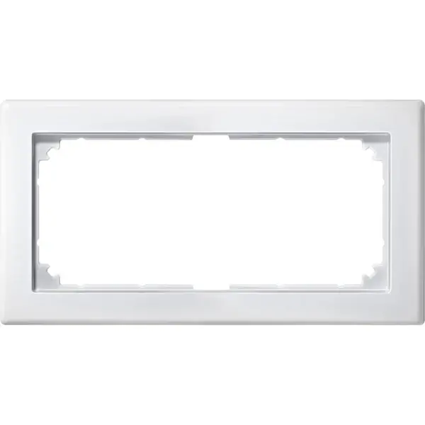 Schneider Electric - 484819 - M-SMART Fr, 2-gang WithoutCentBridgePlW - 1