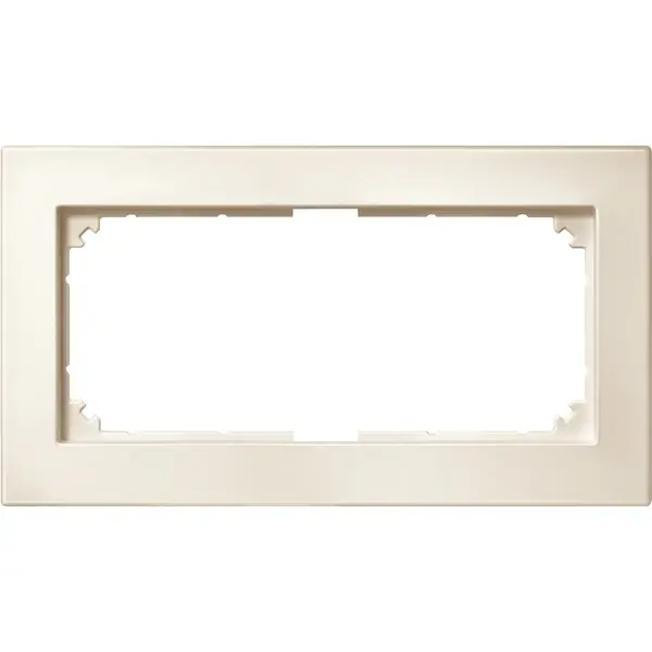 Schneider Electric - 488844 - M-PLAN Frames, 2-gangWithoutCentBr.White - 1