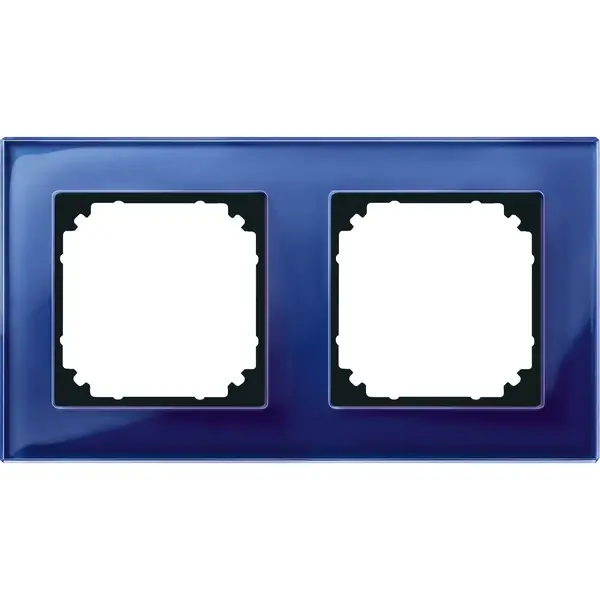 Schneider Electric - 489278 - M-PLAN real glass frame, 2-gang - 1