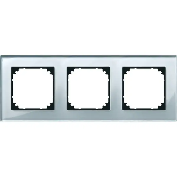 Schneider Electric - 489360 - M-PLAN real glass frame, 3-gang - 1