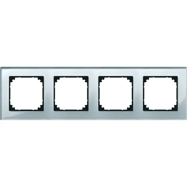 Schneider Electric - 489460 - M-PLAN real glass frame, 4-gang - 1