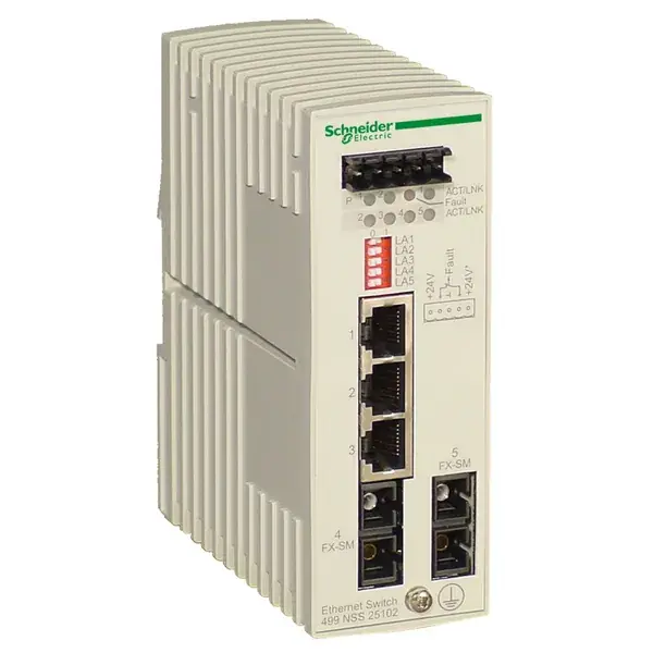 Schneider Electric - 499NSS25102 - CONNEXIUM SWITCH 3TX/2FX SINGLEMODE - 1